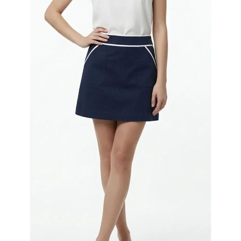 LILLY PULITZER | Vintage Navy Blue & White Skort Skirt/Shorts Women’s Size 4